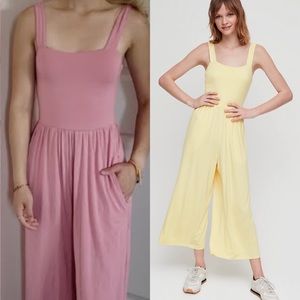 Aritzia Wilfred Free Assonance jumpsuit xs pink